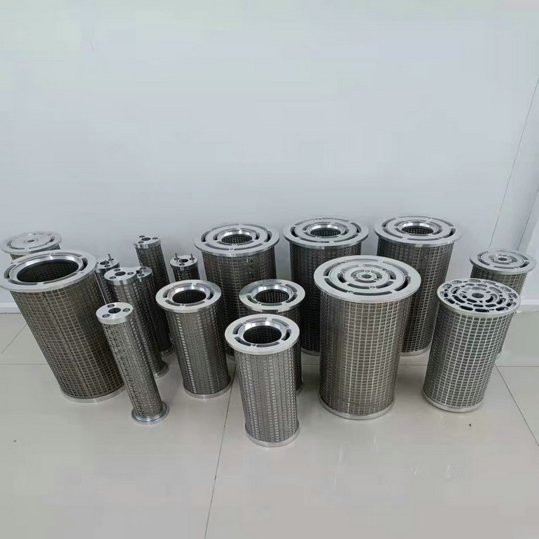 Multi-Layer Design: The filter element consists of several layers of filtering material, which can progressively filter out particles of different sizes, improving filtration efficiency.  Concentric Circle Arrangement: The layers are arranged concentrically, meaning that they form circular layers within each other. This arrangement increases the surface area for filtration and helps optimize the flow of the medium through the filter.  Durability and Cleanability: Often made of metal (such as stainless steel or sintered metal), these filters can withstand high pressure and temperature, making them ideal for harsh industrial environments. They are also designed to be cleanable, which extends their service life.  Applications:  Industrial Filtration: Used in various industries, including petrochemical, automotive, pharmaceuticals, and food processing, for filtering liquids, gases, or slurries.  Hydraulic and Pneumatic Systems: Used in systems where contaminants must be removed to ensure optimal functioning.  Water Treatment: In municipal or industrial water treatment systems for removing suspended solids.  Efficiency: The multi-layer design offers excellent performance, as each layer filters particles of different sizes. The outer layers catch larger particles, while the inner layers capture finer particles.  Advantages:  High filtration efficiency.  Long service life due to cleanable design.  Capable of handling high flow rates and harsh conditions..jpg